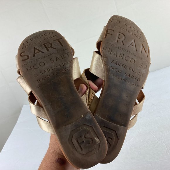 Franco Sarto Gold Sandals - Picture 8 of 8
